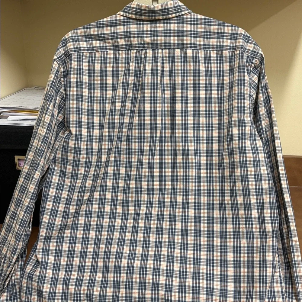 J. Crew Secret Wash Classic Plaid Men’s Button Down Shirt Size‎ Large